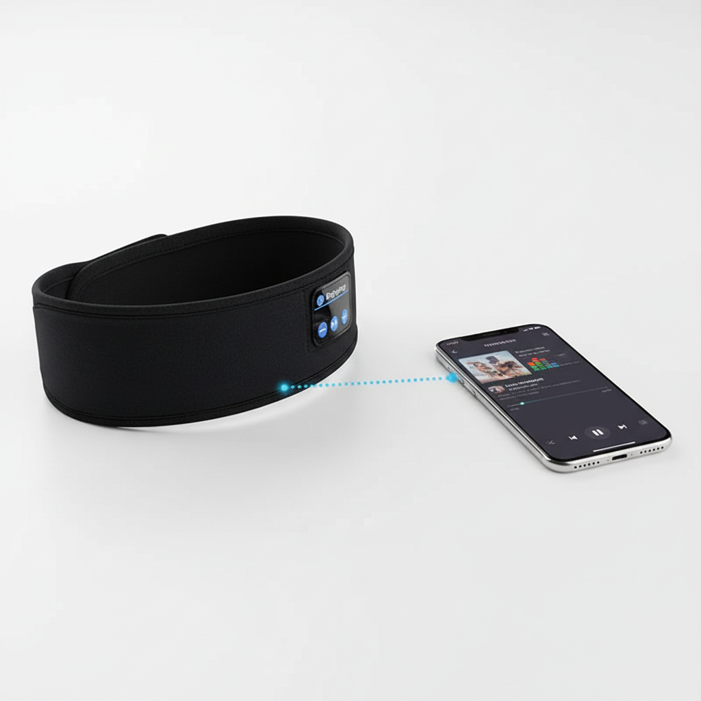 Bluetooth Sleep Mask - Wireless Music Eye Mask for Deep Sleep & Relaxation