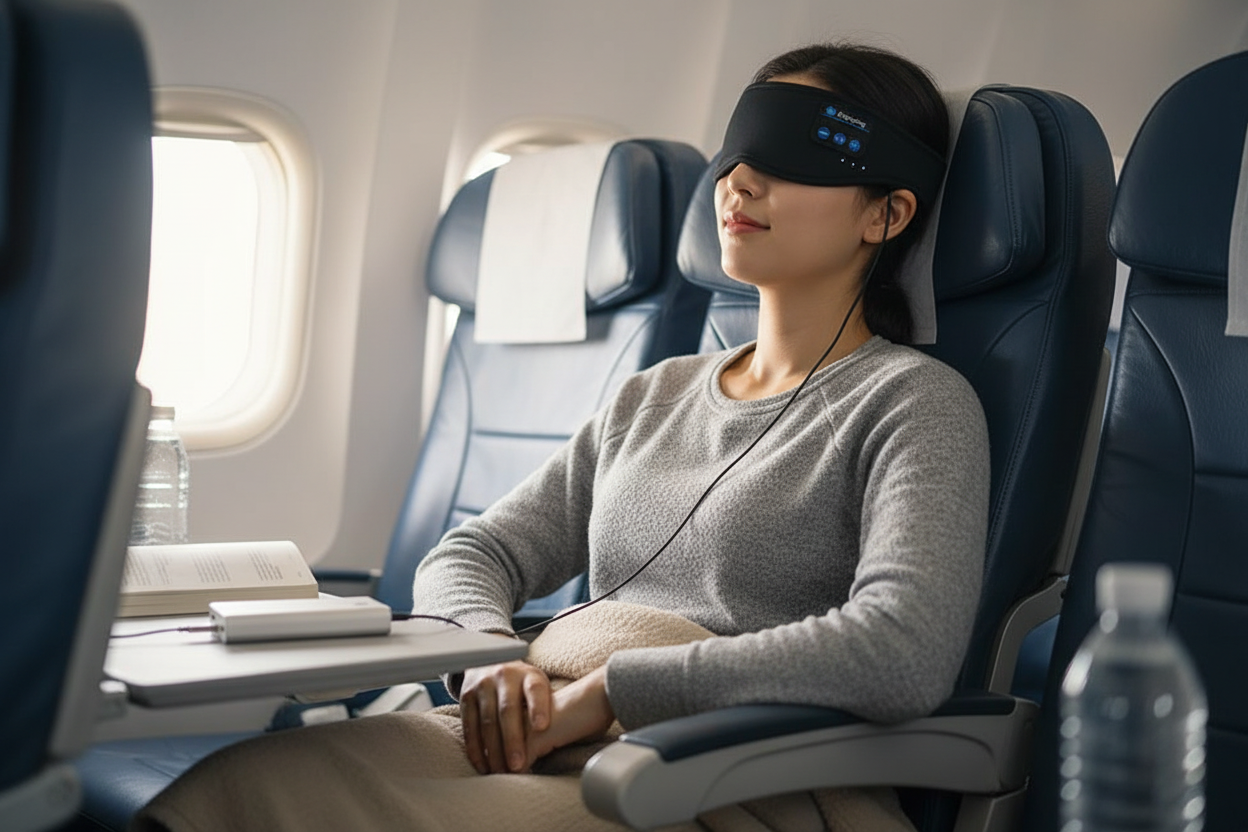 Bluetooth Sleep Mask - Wireless Music Eye Mask for Deep Sleep & Relaxation