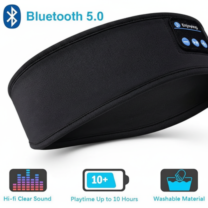 Bluetooth Sleep Mask - Wireless Music Eye Mask for Deep Sleep & Relaxation