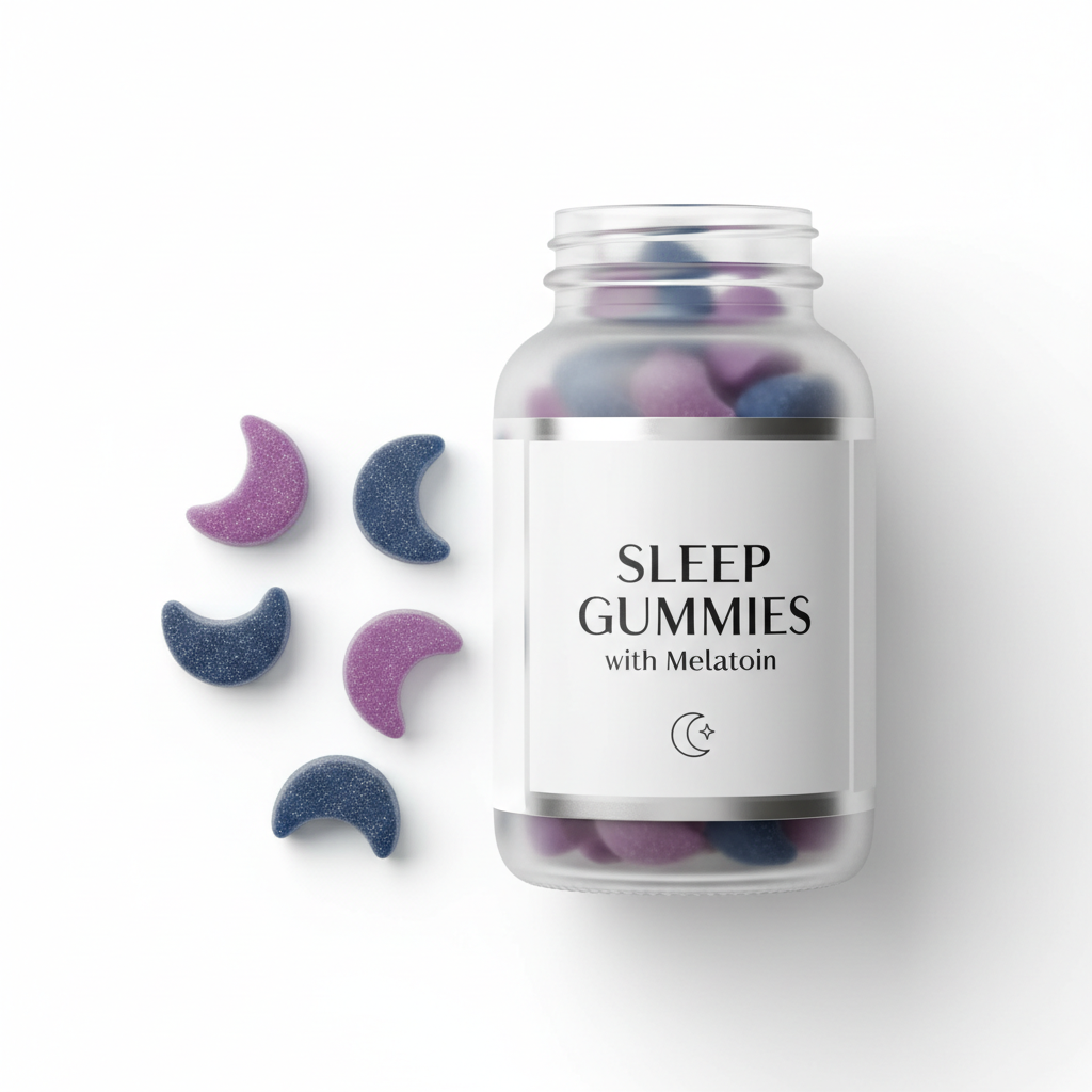Sleep Gummies with Melatonin and L-Theanine Bottle